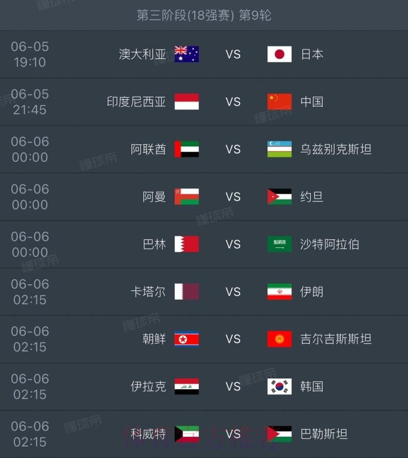 世界杯完整赛程高清